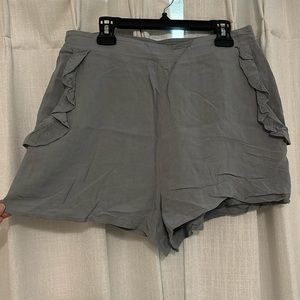Dusty blue linen shorts size medium.